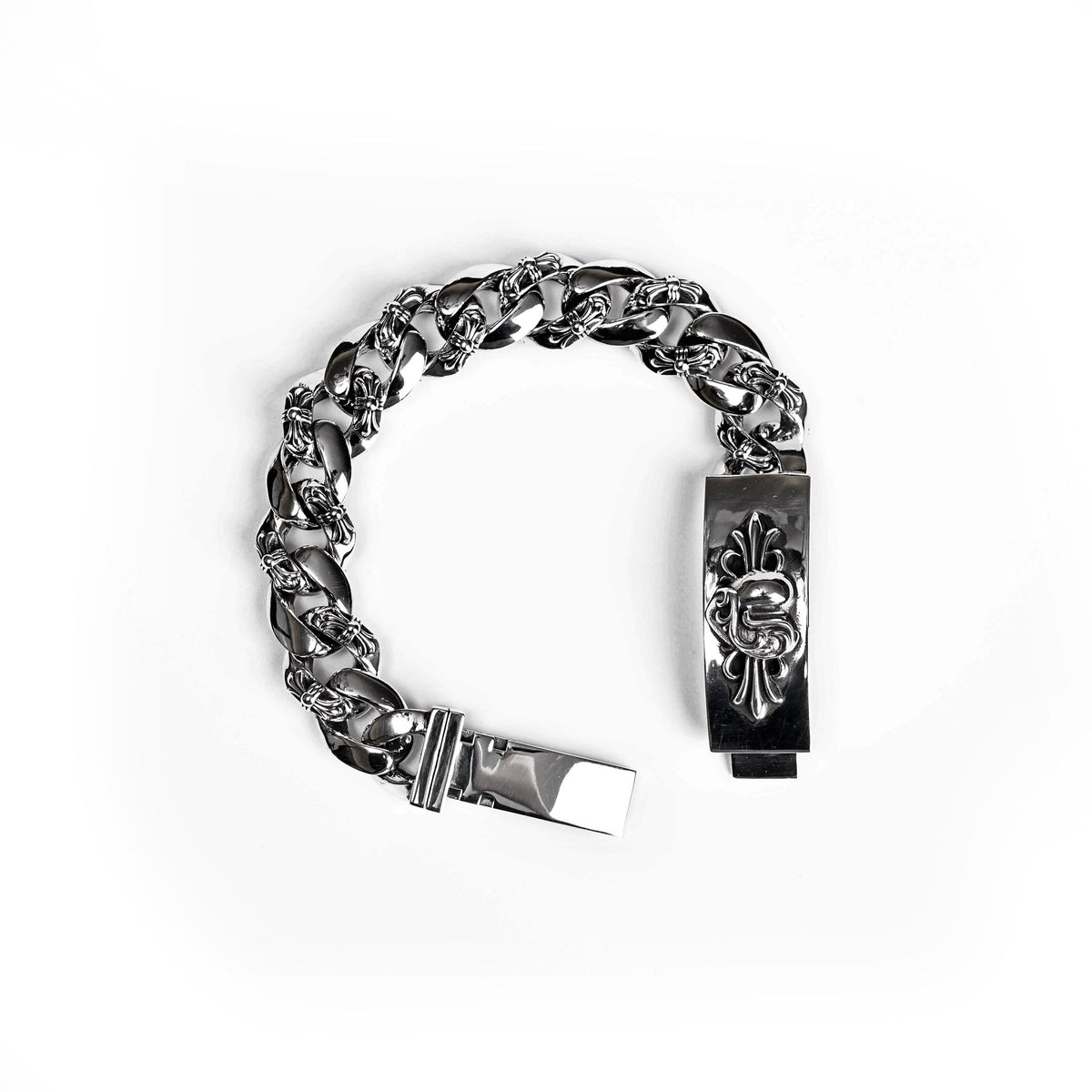 Chrome Hearts Insignia ID Fancy Chain Bracelet – bracelet front view