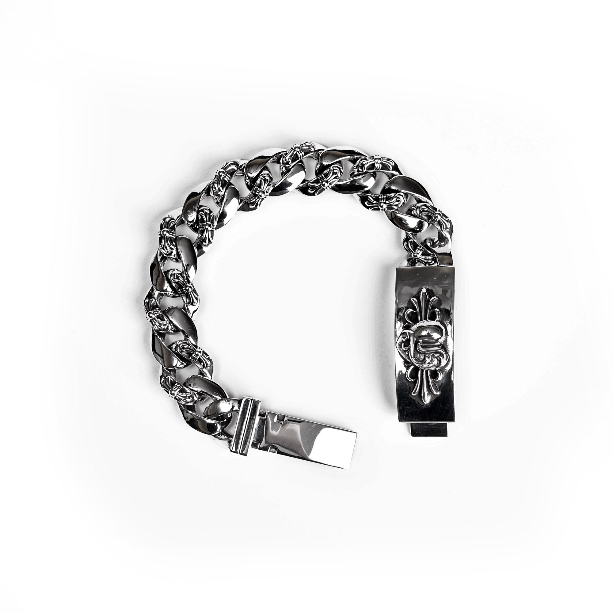 Chrome Hearts Insignia ID Fancy Chain Bracelet – bracelet front view