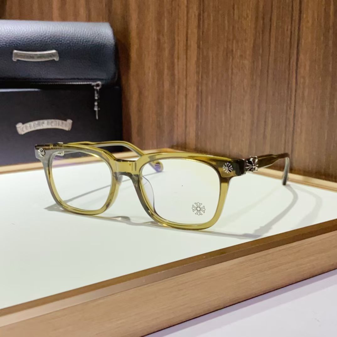 Chrome Hearts Lite Green Glasses – sunglasses front view