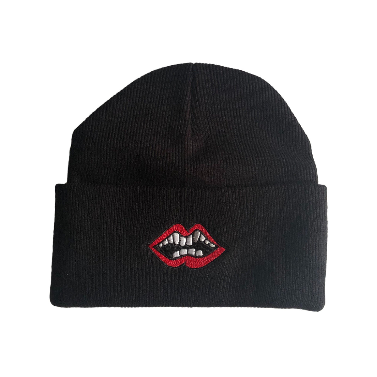 Chrome Hearts Matty Boy Chomper Beanie Black – hat front view