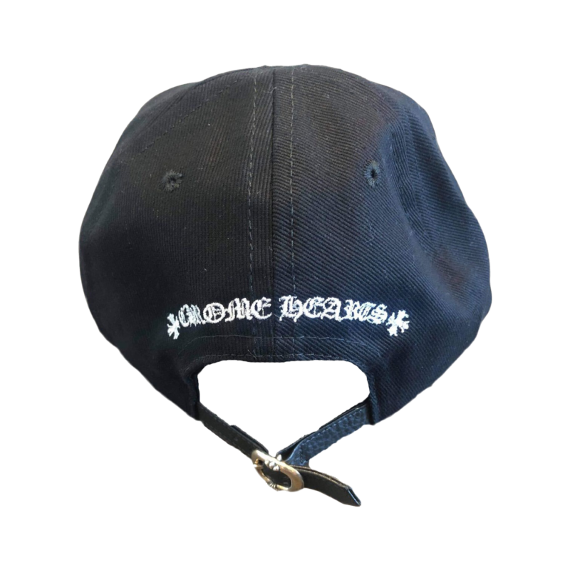 Authentic Chrome Hearts Chrome Hearts Matty Boy Chomper Leather Hat – front view