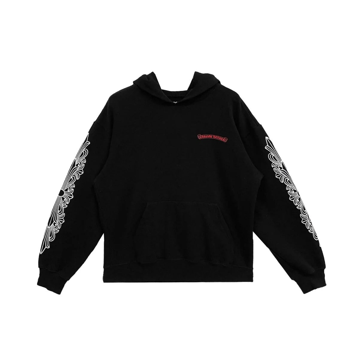 Authentic Chrome Hearts Chrome Hearts Matty Boy Floral Chomper Pullover Hoodie – front view