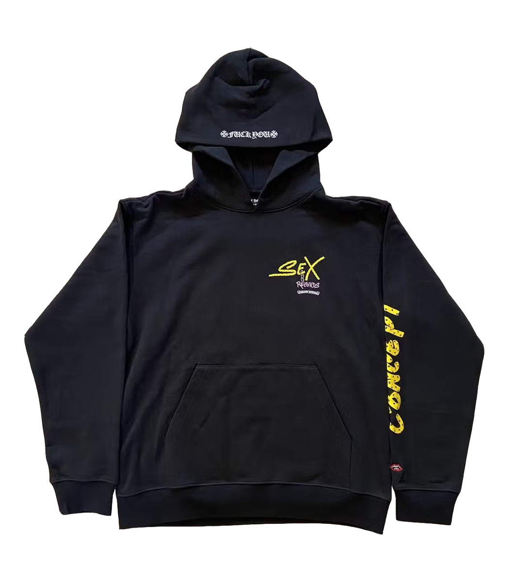 Authentic Chrome Hearts CH Matty Boy Sex Records Concept Hoodie – front view