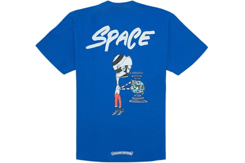 Authentic Chrome Hearts Chrome Hearts Matty Boy Space T Shirt-Blue – front view