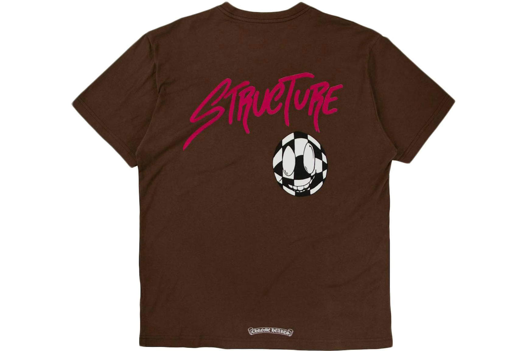 Authentic Chrome Hearts Chrome Hearts Matty Boy Structure T-Shirt Brown – front view