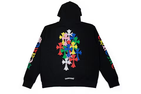 Authentic Chrome Hearts Chrome Hearts Multi Color Cross Cemetery Hoodie – front view