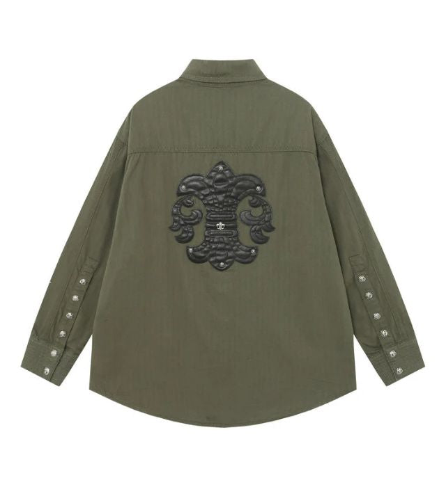 Chrome Hearts Multi Pocket Long Sleeve Shirt – shirt front view