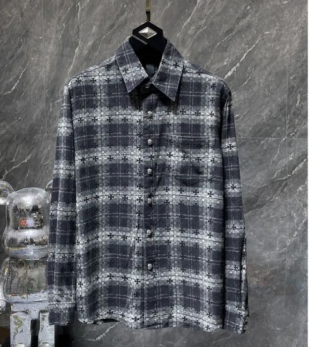 Chrome Hearts Plaid T Shirt – shirt front view