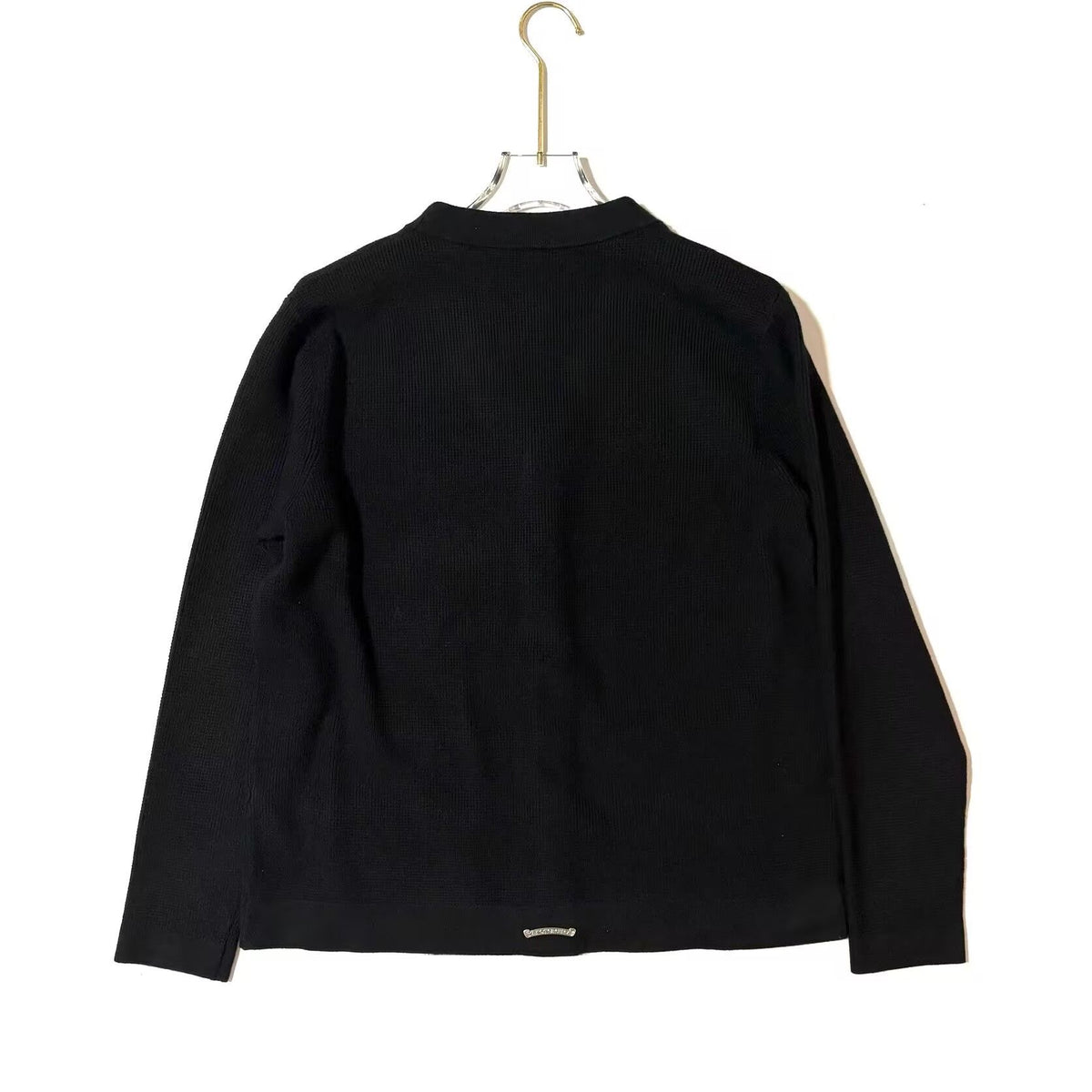 Authentic Chrome Hearts Chrome Hearts Pocket Cardigan Black – front view