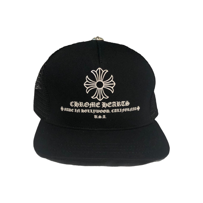 Chrome Hearts Printed Cross Trucker Hat – hat front view