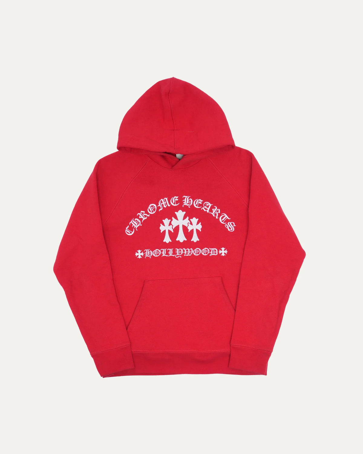 Chrome Hearts Red Hollywood King Taco & Central Cee Hoodie – hoodie front view