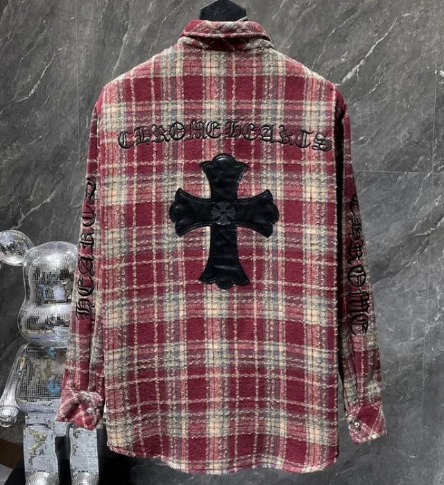 Chrome Hearts Retro Red Casual T Shirt – shirt front view