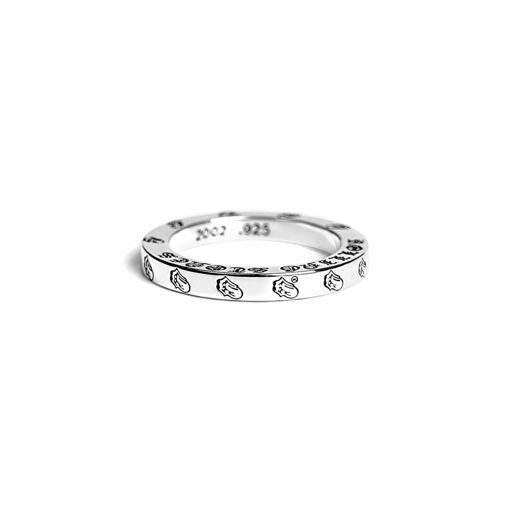 Chrome Hearts Rolling Stones Ring – Lip & Tongue Spacer – ring back view