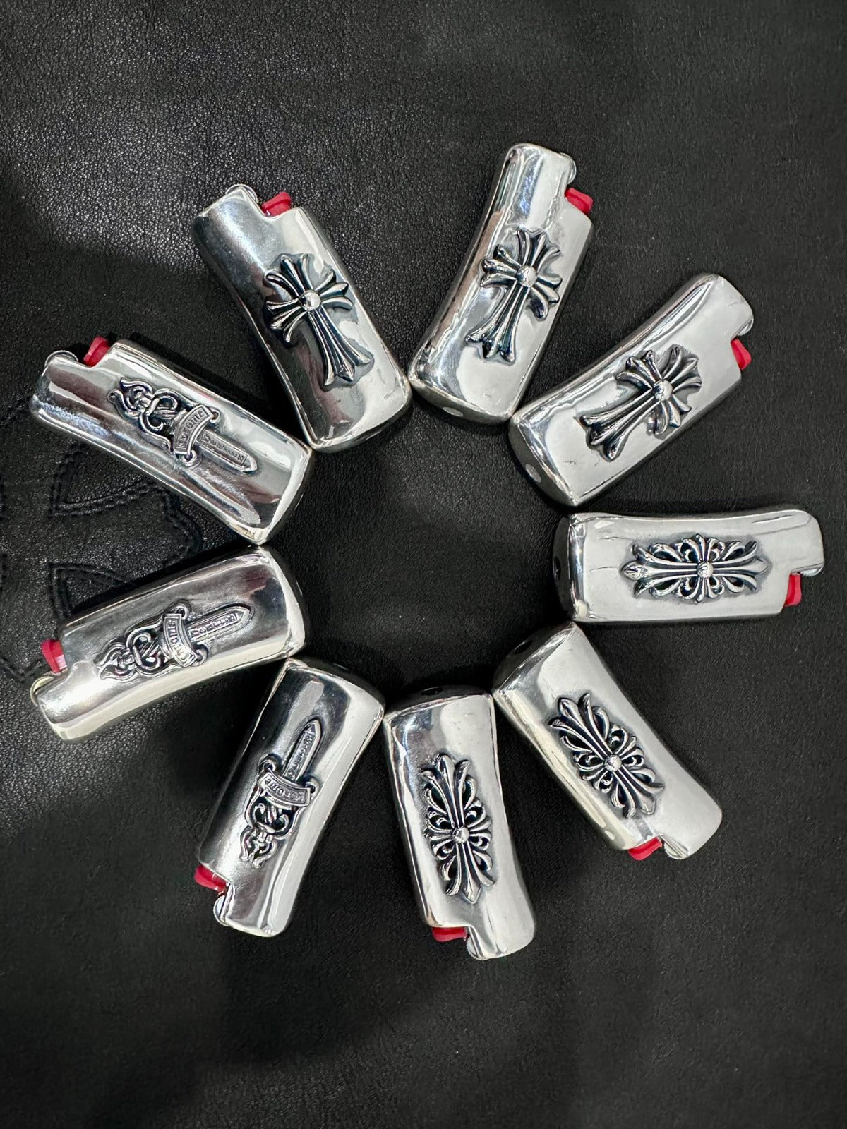 Chrome Hearts Silver Lighter – accessory front view