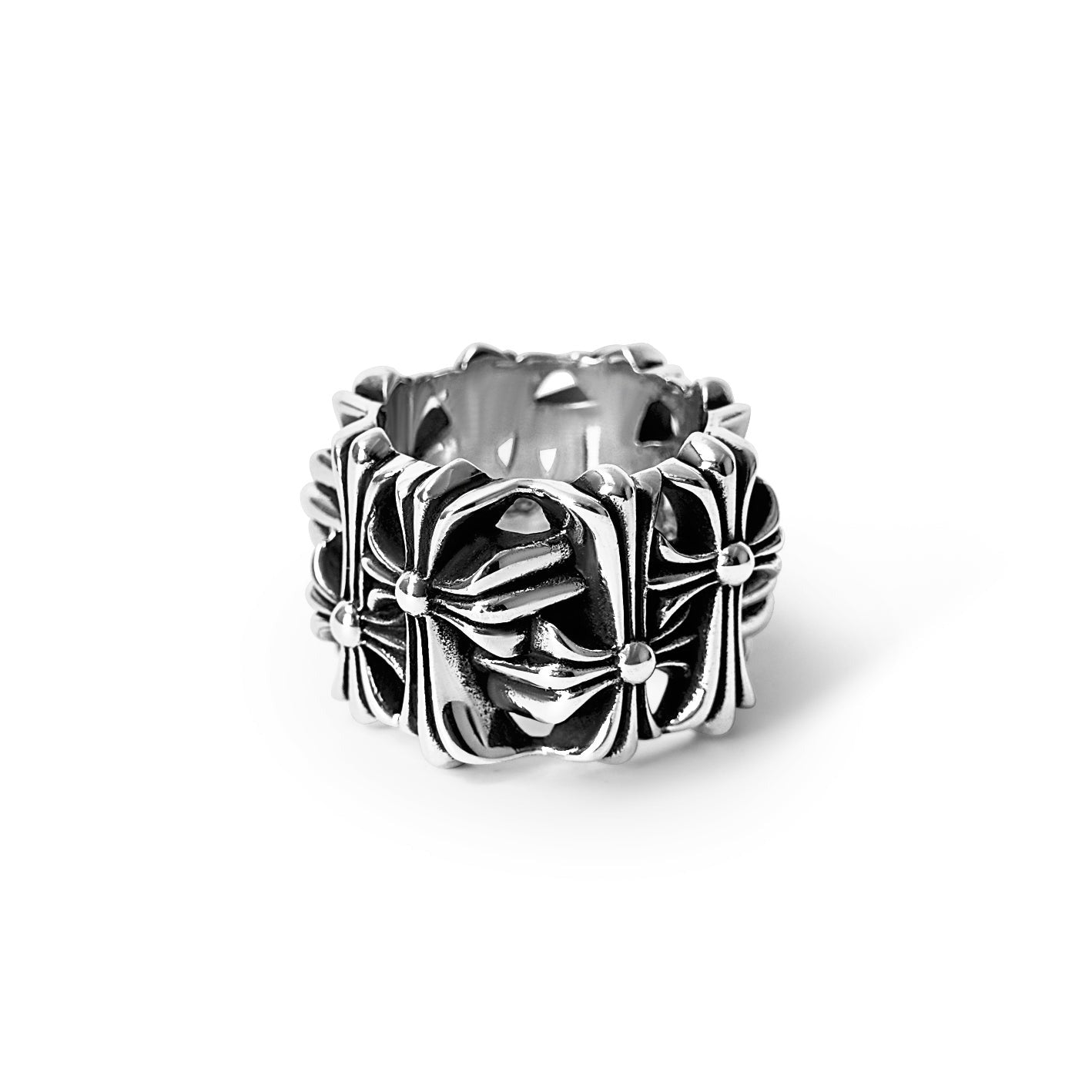 Chrome Hearts Square Cemetery Ring – ring back view