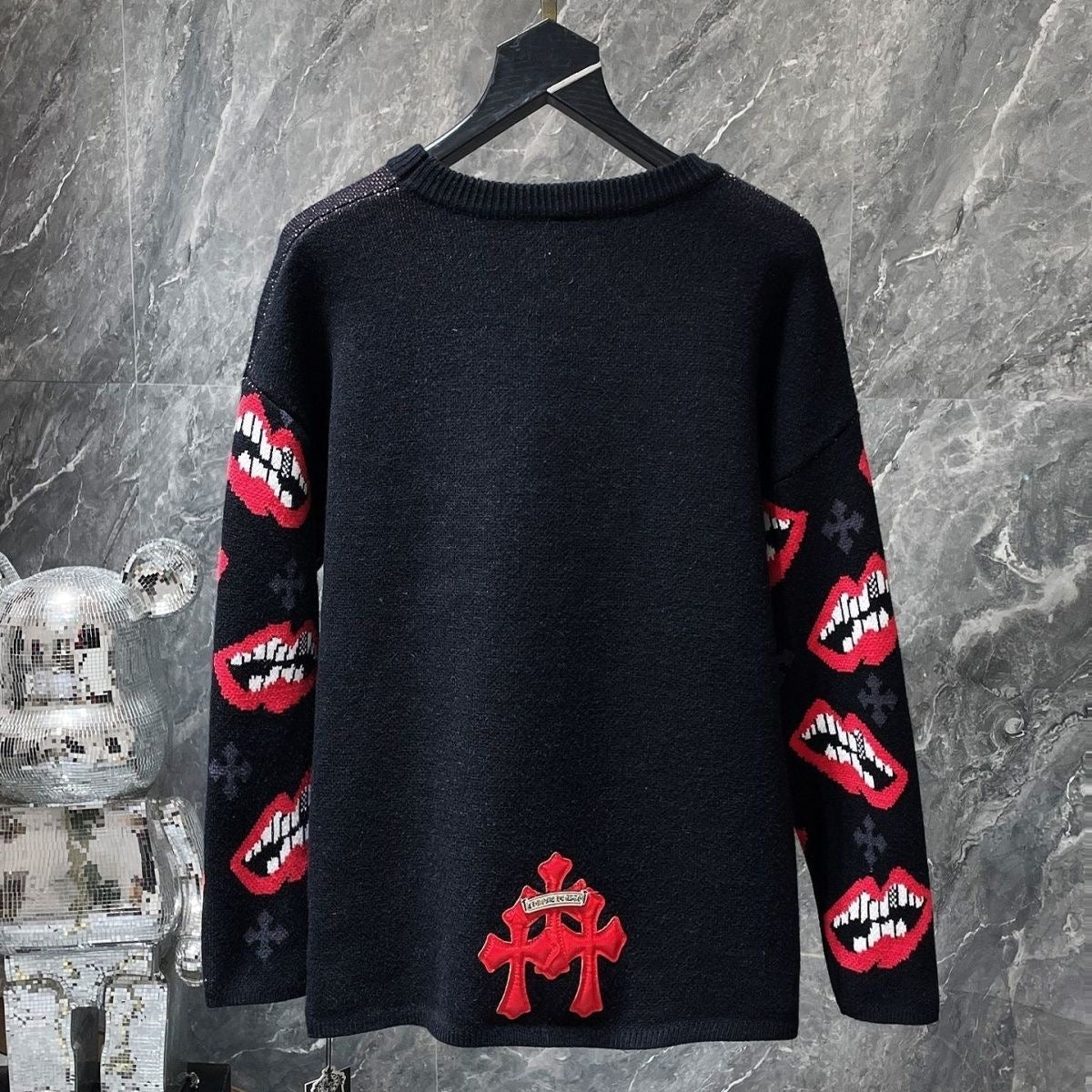 Authentic Chrome Hearts Chrome Hearts Triple Cross Matty Boy Long Sleeve – front view