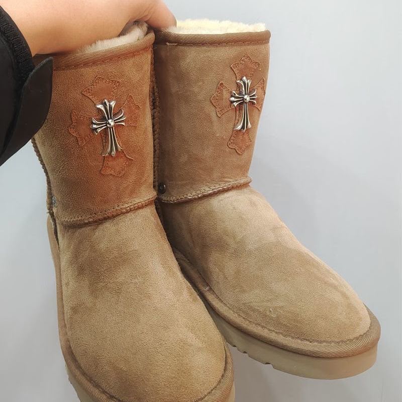 Chrome Hearts Uggs Tan Silver Cross - Chrome Hearts Cross Pendant (photo 1)