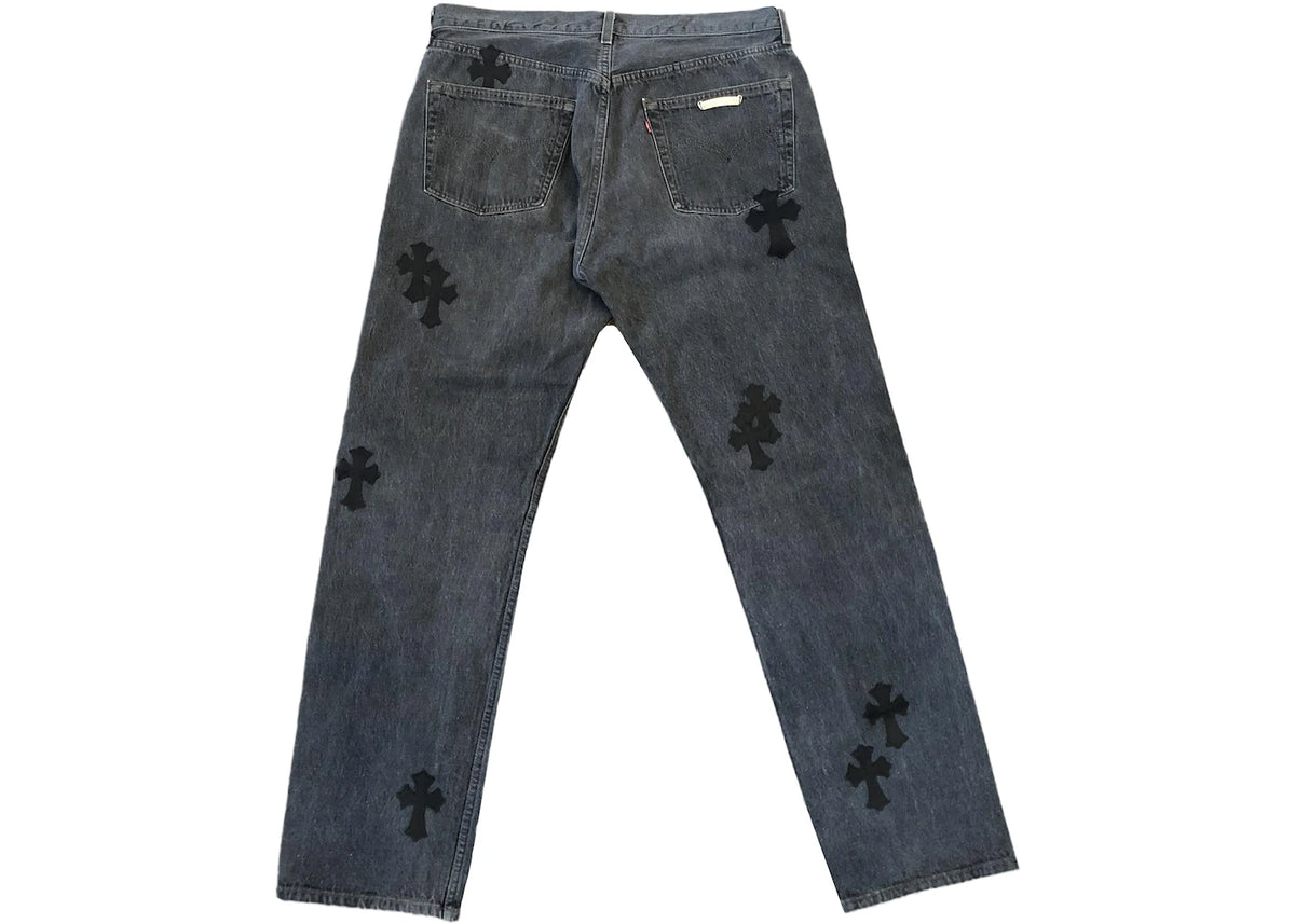 Authentic Chrome Hearts Chrome Hearts Vintage Levi’s Jeans – front view