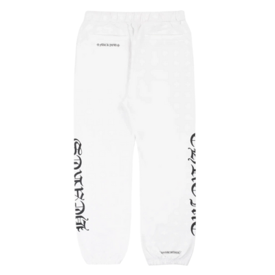 Authentic Chrome Hearts Chrome Hearts White Sweatpants – front view
