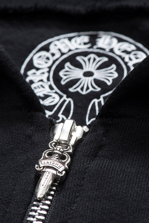 Chrome Hearts × Comme des Garcons × Dover Street Market Black Hoodie – hoodie back view