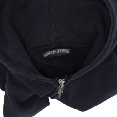 Chrome Hearts Cross Patch Zip Up Hoodie – hoodie back view