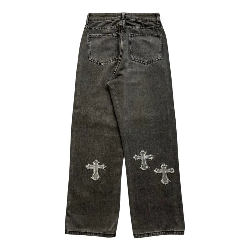 Authentic Chrome Hearts Chrome Hearts Cross Pants – front view
