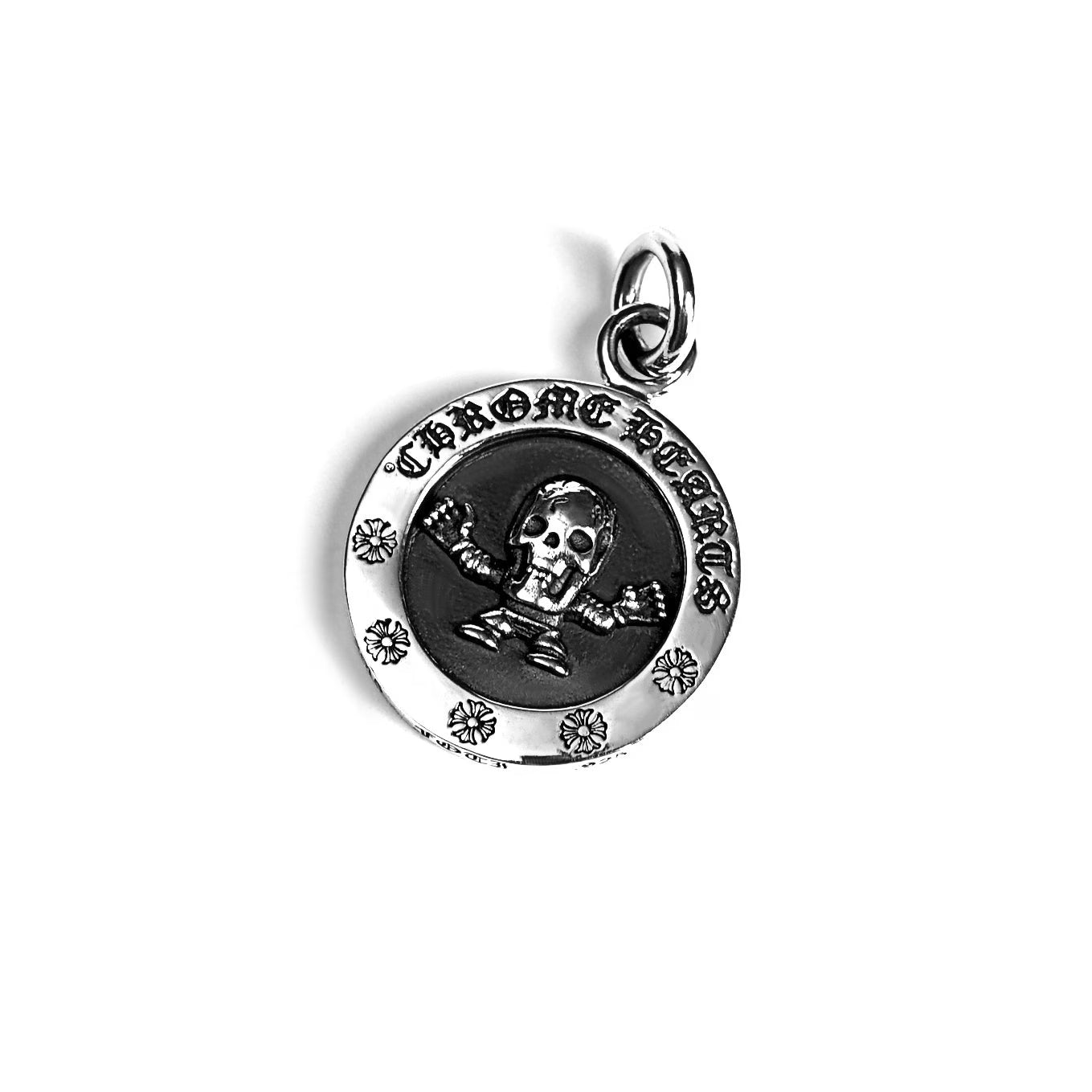 Authentic Chrome Hearts Foti Medallion Pendant – front view