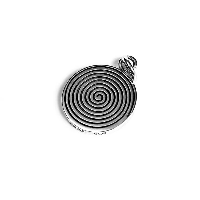 Authentic Chrome Hearts Foti Medallion Pendant – front view