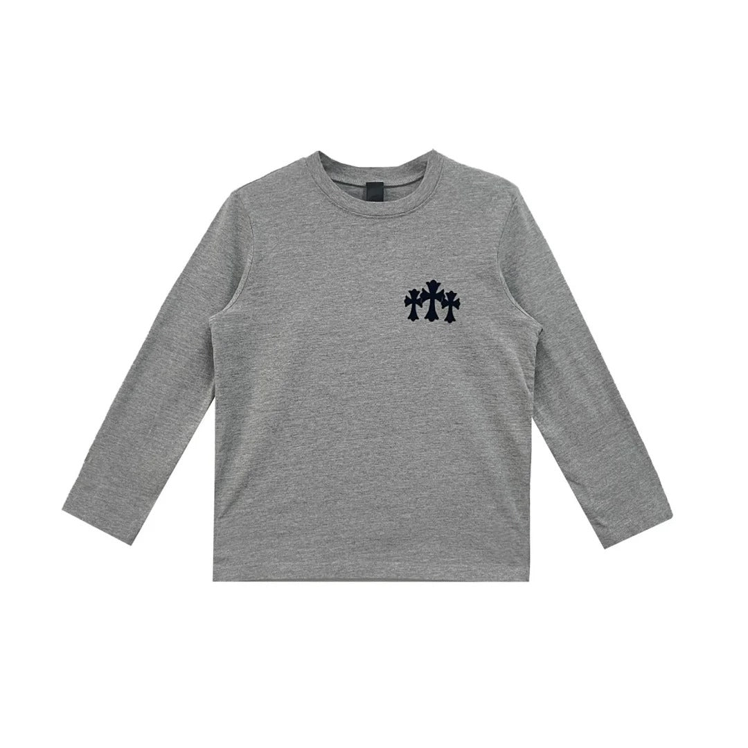 Authentic Chrome Hearts Grey Chrome Hearts Shirt – shirt front view