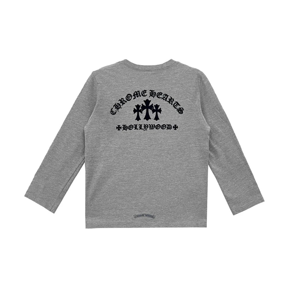 Authentic Chrome Hearts Grey Chrome Hearts Shirt – front view