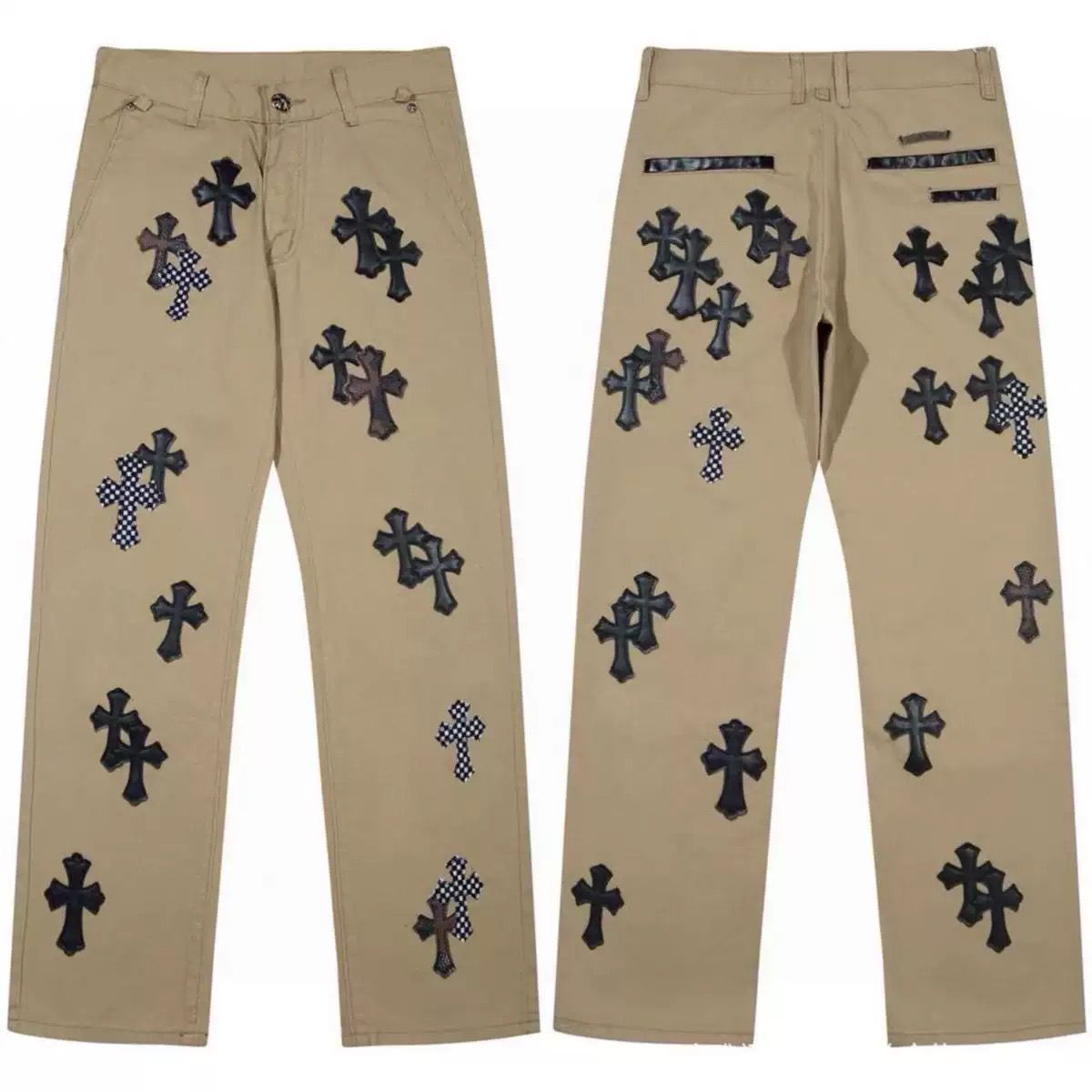 Authentic Chrome Hearts James Harden Chrome Hearts Jeans – pants front view