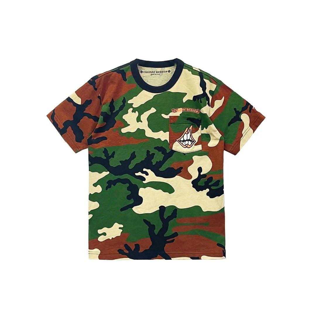 Authentic Chrome Hearts Camo Chrome Hearts Shirt – shirt front view