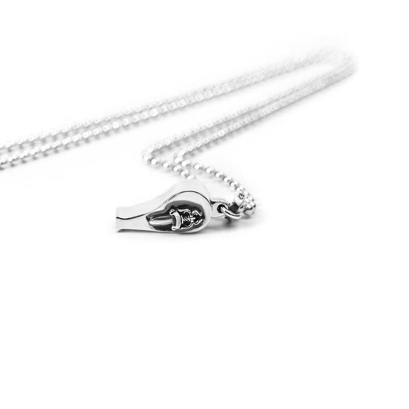 Authentic Chrome Hearts Mini Dagger Whistle Pendant – front view