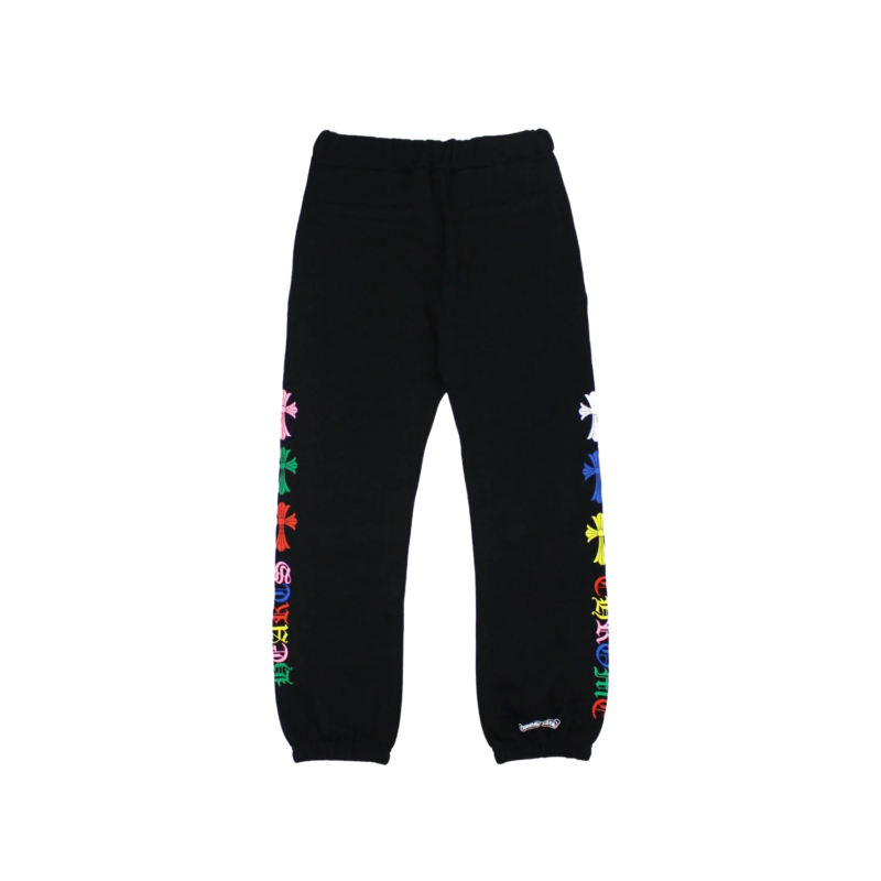 Chrome Hearts Multicolor Cemetery Cross Sweatpants – pants front view