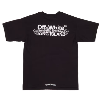 Authentic Chrome Hearts Off White Chrome Hearts Long Island Shirt – shirt front view