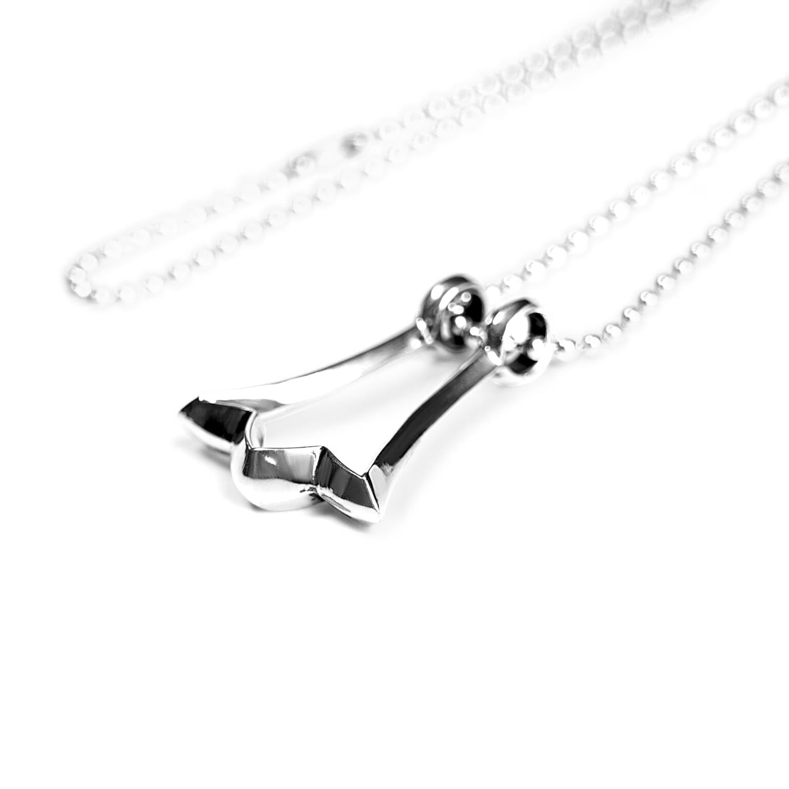 Authentic Chrome Hearts Ring Catch Pendant – front view