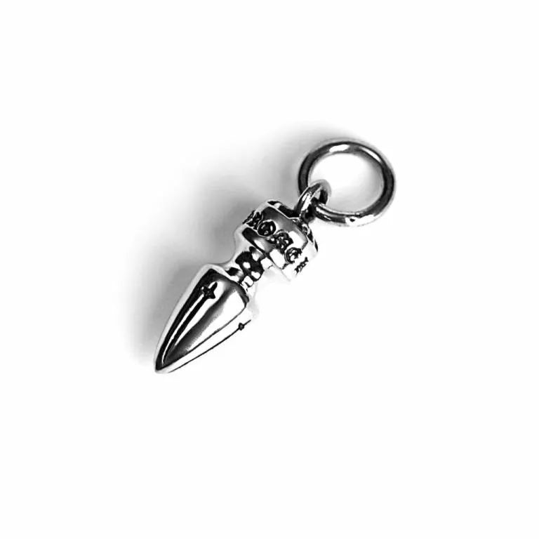 Authentic Chrome Hearts SPIKE PENDANT – necklace front view
