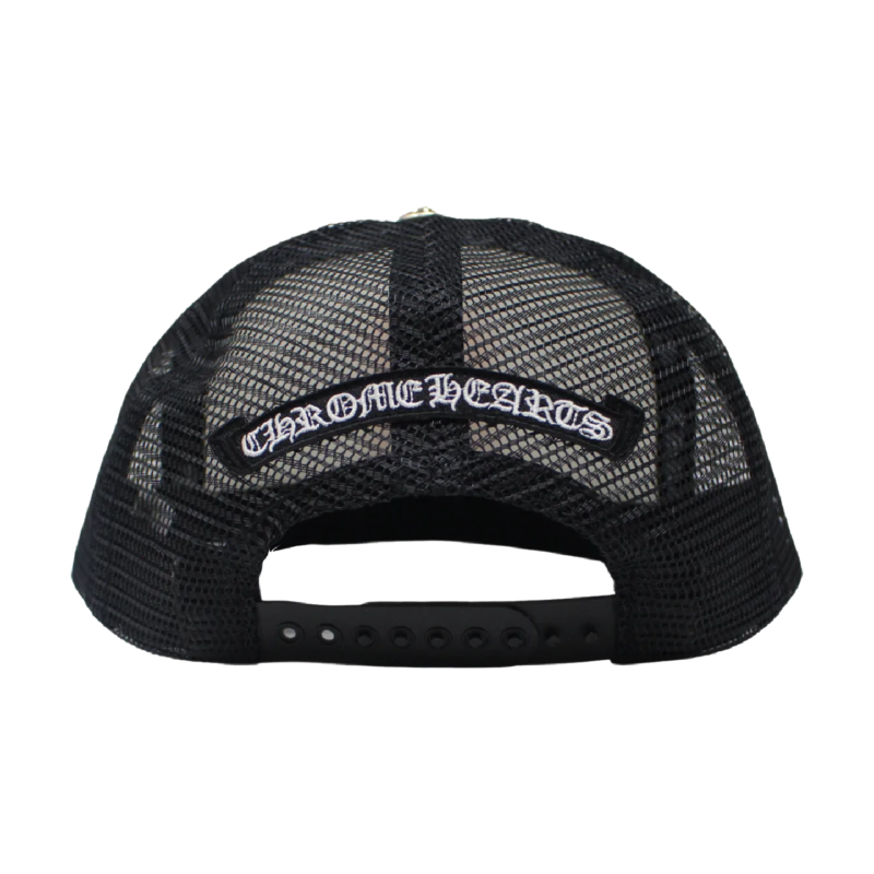 Chrome Hearts Trucker Cap King Taco – hat detail close-up