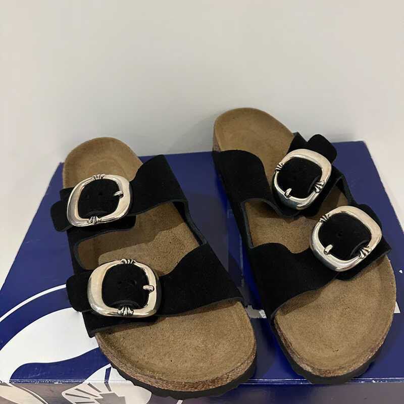 Chrome Hearts Birkenstock Arizona Classic Black Suede - Chrome Hearts Jewelry