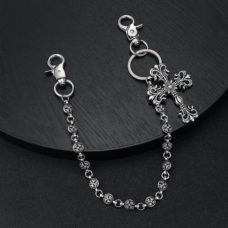 Chrome Hearts Fleur Cross Wallet Chain - Chrome Hearts Wallet (photo 1)