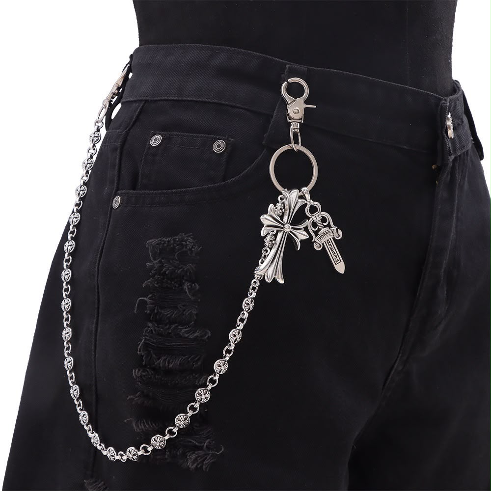 Chrome Hearts Cross & Dagger Jean Chain - Chrome Hearts Chain (photo 1)
