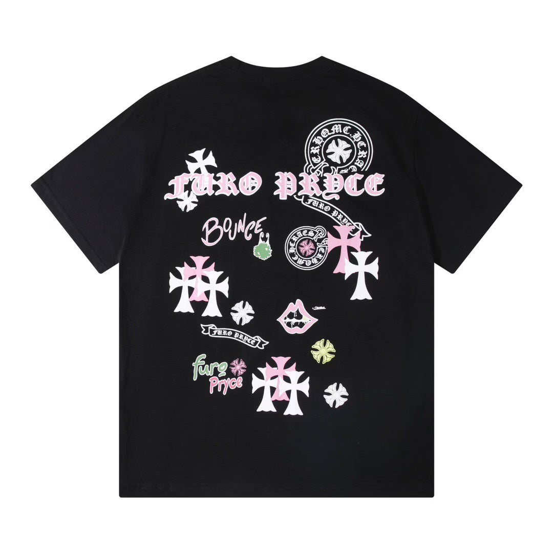 Authentic Chrome Hearts Chrome Hearts Furo Pryce Bounce Tee Black – front view