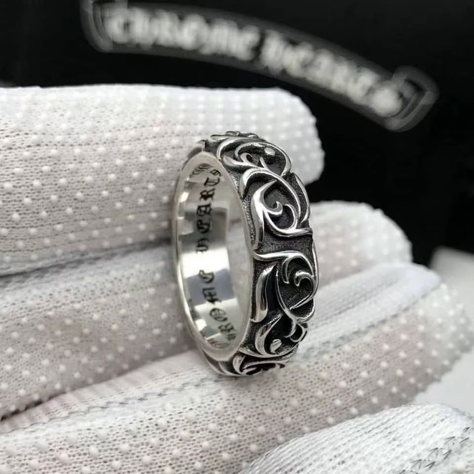 Authentic Chrome Hearts Chrome Hearts Eternity Vine Ring – front view