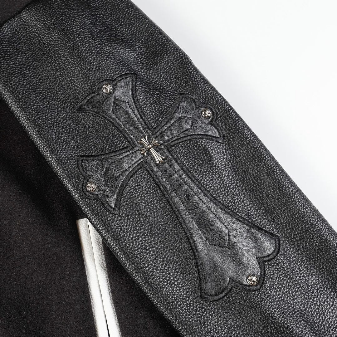 Authentic Chrome Hearts Chrome Hearts Horseshoe Varsity Jacket – front view
