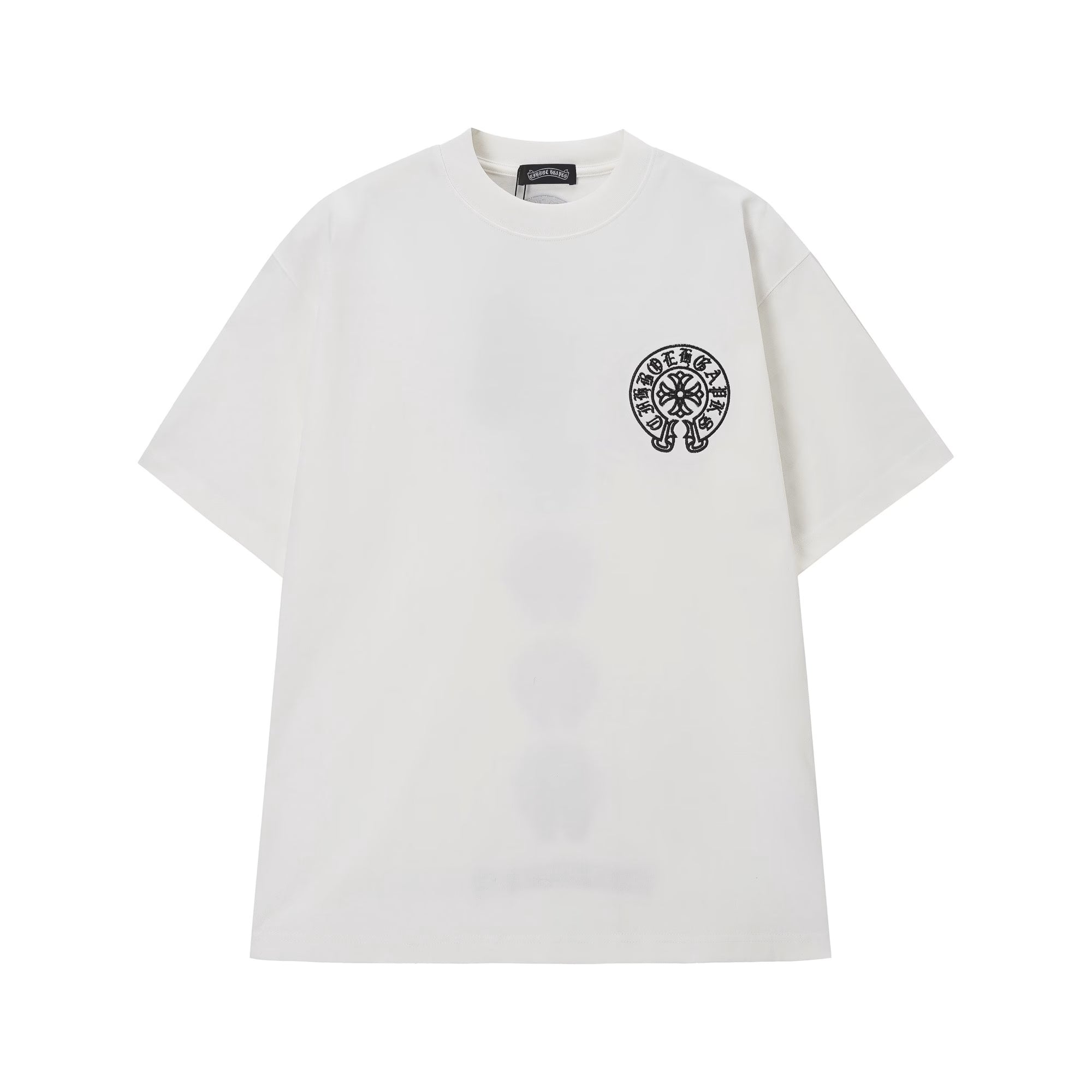 Authentic Chrome Hearts Chrome Hearts Multi Horseshoe Logo T-Shirt White – front view