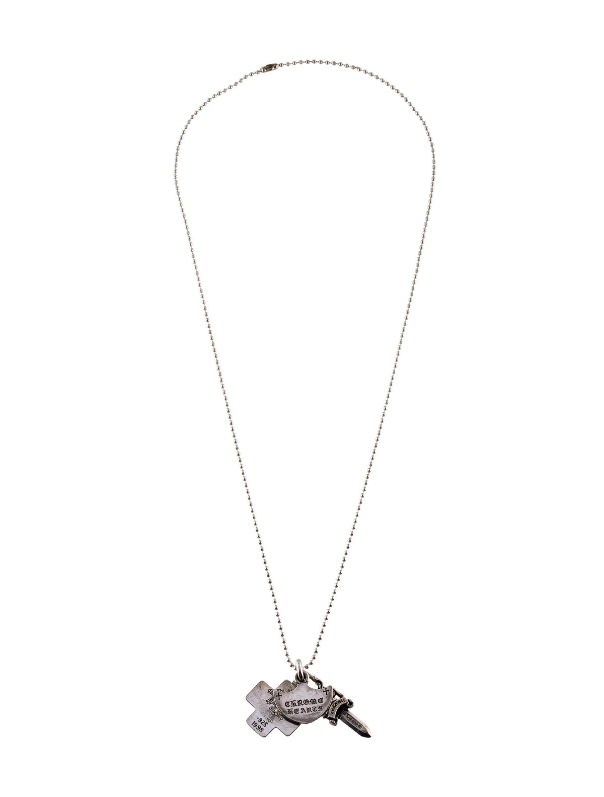 Chrome Hearts 3 Trinkets Necklace Pendant - Chrome Hearts Necklace (photo 3)