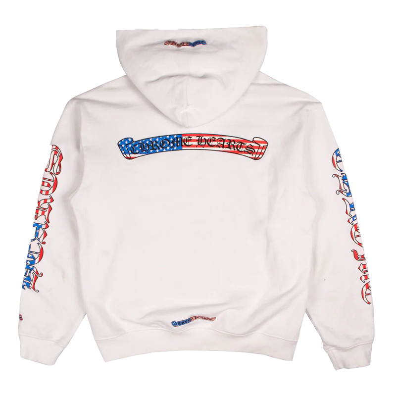CH Americana Scroll Logo Hoodie – hoodie detail close-up
