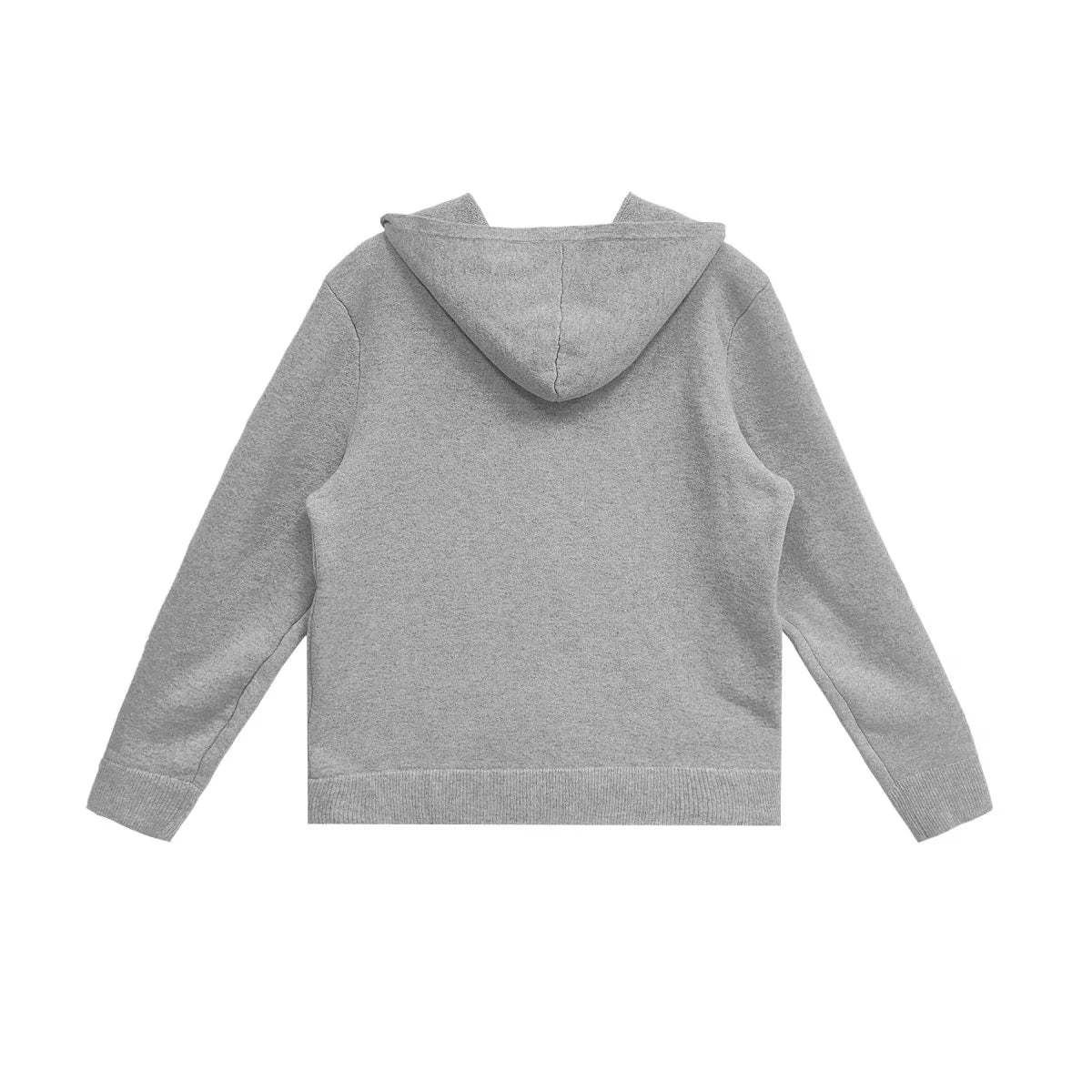 Authentic Chrome Hearts Chrome Hearts Zip Up Hoodie Cashmere Embroidered Grey – front view