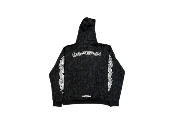 Authentic Chrome Hearts Chrome Hearts Cemetery Hoodie – front view