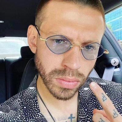 Authentic Chrome Hearts Chrome Hearts Diamond Dog Sunglasses – front view
